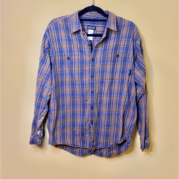 Patagonia Men’s Plaid Button Down Long Sleeve Shirt Size Medium - Picture 1 of 8